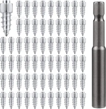 100pcs Screw in Tire Studs, 9mm Wheel Tyre Studs for Ice and Snow Tire Spikes..