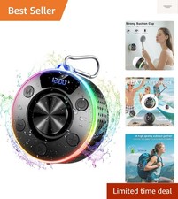 Bluetooth Shower Speaker, Portable Bluetooth 5.4 Speaker with 360 HD Stereo S...