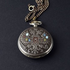 Molnija USSR Pocket Watch 1970s. Serviced. Vintage Mechanical Movement