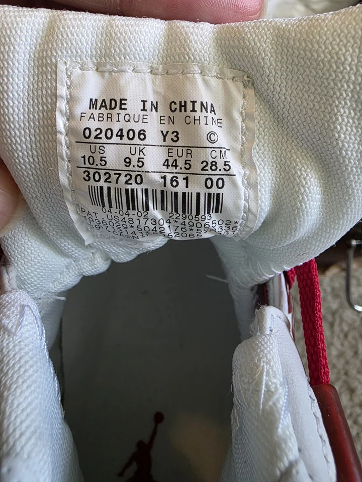 Talla 10.5 - Air Jordan 17 XVII Rojo Universitario OG Foto 4 de 4