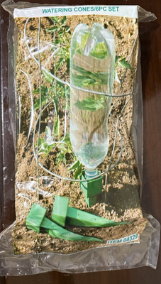 #ad Gardens 6quot; Self Watering Cones Automatic Bottle Watering 6pc Set $4.00