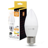 Kobi LED Kerzenlampe GlüHbirne E27 6W 3000K Warmweiß 470Lm 200°