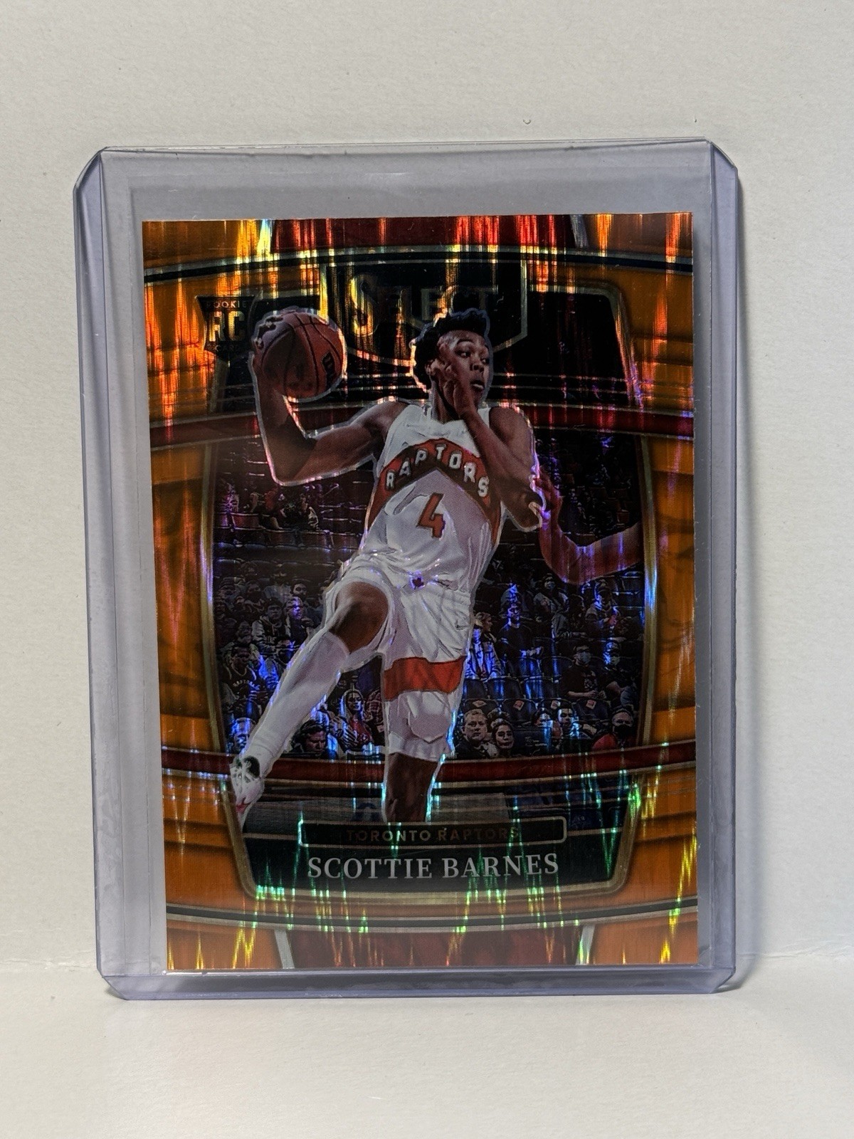 2021-22 Panini Select - Concourse Scottie Barnes #74 Orange Flash Prizm (RC)