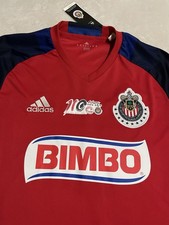 CAMISETA DE FUTBOL ADIDAS CHIVAS GUADALAJARA ORBELIN 110 AÑOS TALLA M MÉXICO AMÉRICA