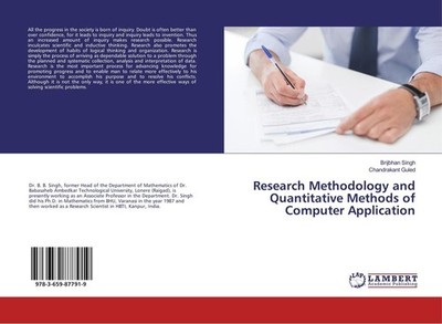 Research Methodology and Quantitative Methods of Computer Application Brijbhan S
