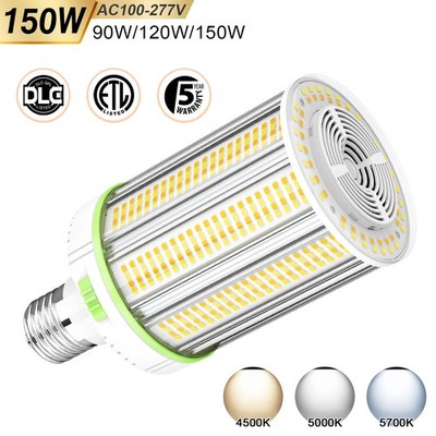 150W LED Corn Light Bulb E39 Mogul Base, Warehouse High Bay Lamps Adjustable CCT