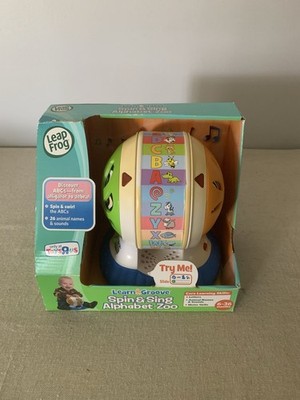 LeapFrog Spin & Sing Alphabet Zoo Learning Toy 2013 Attached in Box-New *READ*