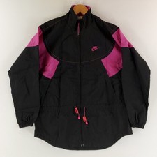 Nike Jacket Track Nylon Windbreaker VTG 90s Color Block Womens 10-12