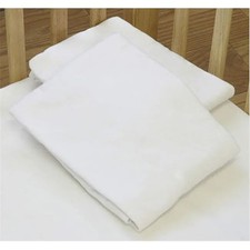 L A BABY 3004-MT Knitted Fitted Sheet For Compact Crib Natural 100 Cotton Fa...