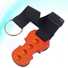 Cello Shape Anti-skid Cello End Pin Holder 4 Holes Wooden Orange Black 