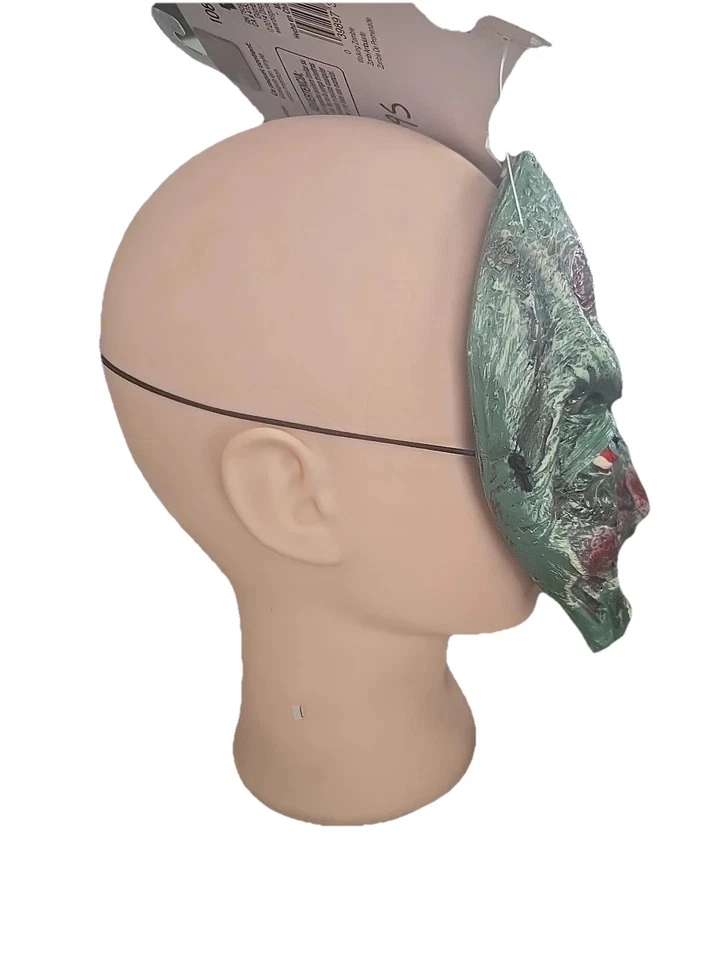 Walking Zombie Half Face Mask Adult Size Halloween New With Tags - Image 4 of 4