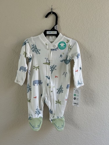 Carters Child Of Mine Baby Boy Safari Print Sleep N Play One Piece Size Newborn - Picture 1 of 18