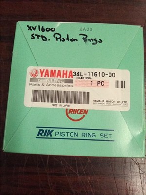 Yamaha Road Star 1600 Grizzly 600 XT600 Piston Ring Set STD 1984-2003 OEM