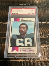 1973 Topps #165 L.C. Greenwood Steelers PSA 9 MINT Pittsburgh Steelers