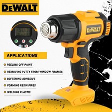 DEWALT 20V Temperatures Adjustable Hot Air Gun Cordless Heat Gun 550&deg;C High Powe
