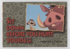 1994 SkyBox The Lion King: Series 1 Sit down before you hurt yourself #86 0k3a