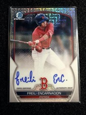 2023 Topps Bowman Chrome Prospect Autograph Freili Encarnacion #BMA-FE Red Sox