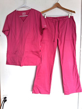 Cherokee pink scrub set. Top size M, style 4728. Pants size S, style 4728 EUC