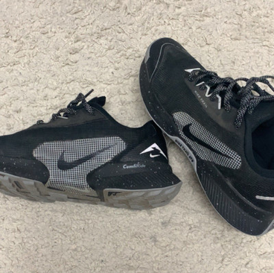 Nike Trail ATC Herren Sportschuhe Mesh Schwarz Grau Low Top für Trailrunning