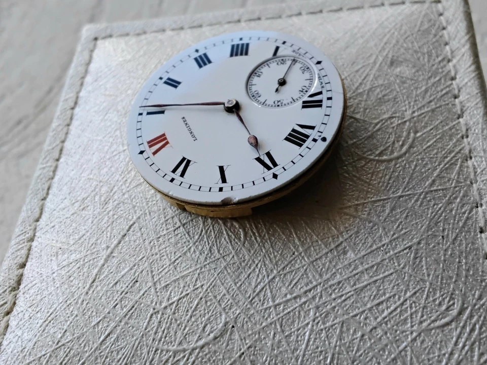Movimiento reloj Longines suizo para piezas, restauración, cal. 13,34, 12 en rojo Foto 4 de 4