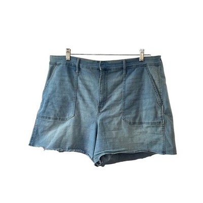 SOFIA by Sofia Vergara AMELIA Jean Shorts Light Rinse High Waist Women's Sz 18