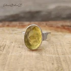 Yellow Citrine Ring* Silver Ring* Minimalist Band Ring* Birthstone Ring All Size