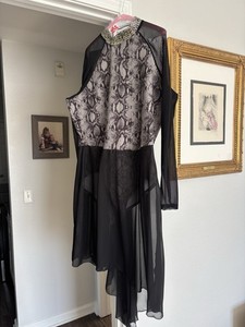 Women’s Figure Skating Dress Black - Size XXL