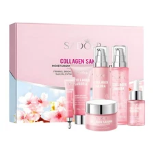 Sakura Hydrating Skincare Set, Deep Moisture Radiant Glow Plump & Smooth Skin-US