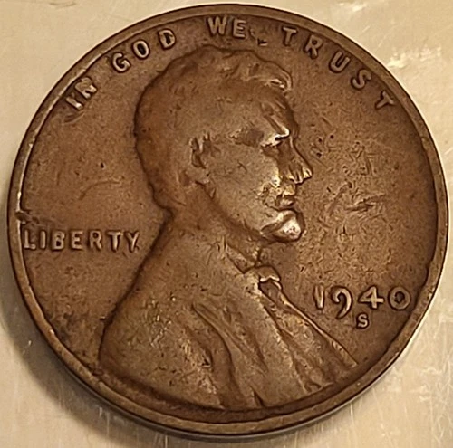 1940 S Lincoln Wheat Penny Cent! Good Condition Old Vintage US Coin!