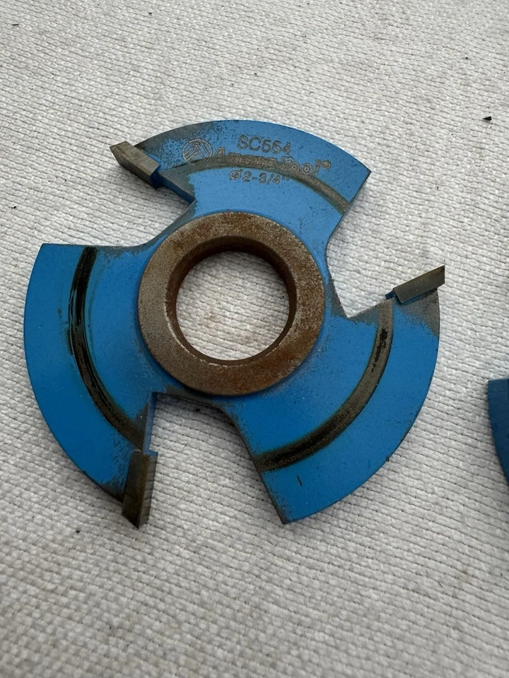 4 ФОРМИРУЮЩИЕ РЕЖУЩИЕ ГОЛОВКИ ПРОМЫШЛЕННЫЕ ДЕРЕВООБРАБАТЫВАЮЩИЕ инструмент Amana без оригинальной коробки - Изображение 2 из 4