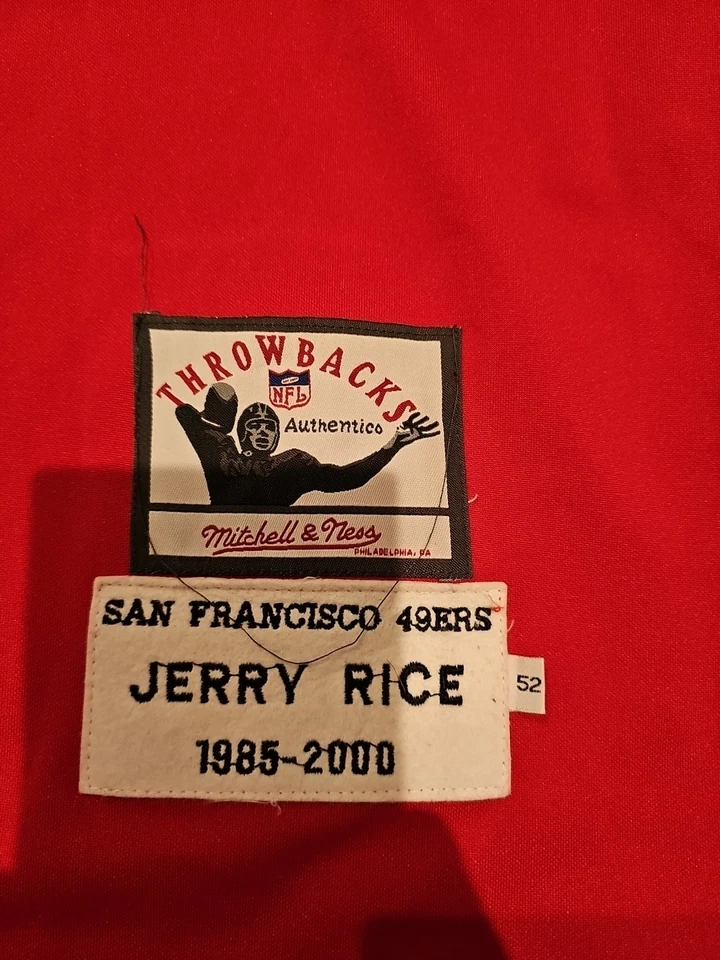 Jersey para hombre Jerry Rice Mitchell & Ness SF 49ers talla 52 Foto 2 de 4