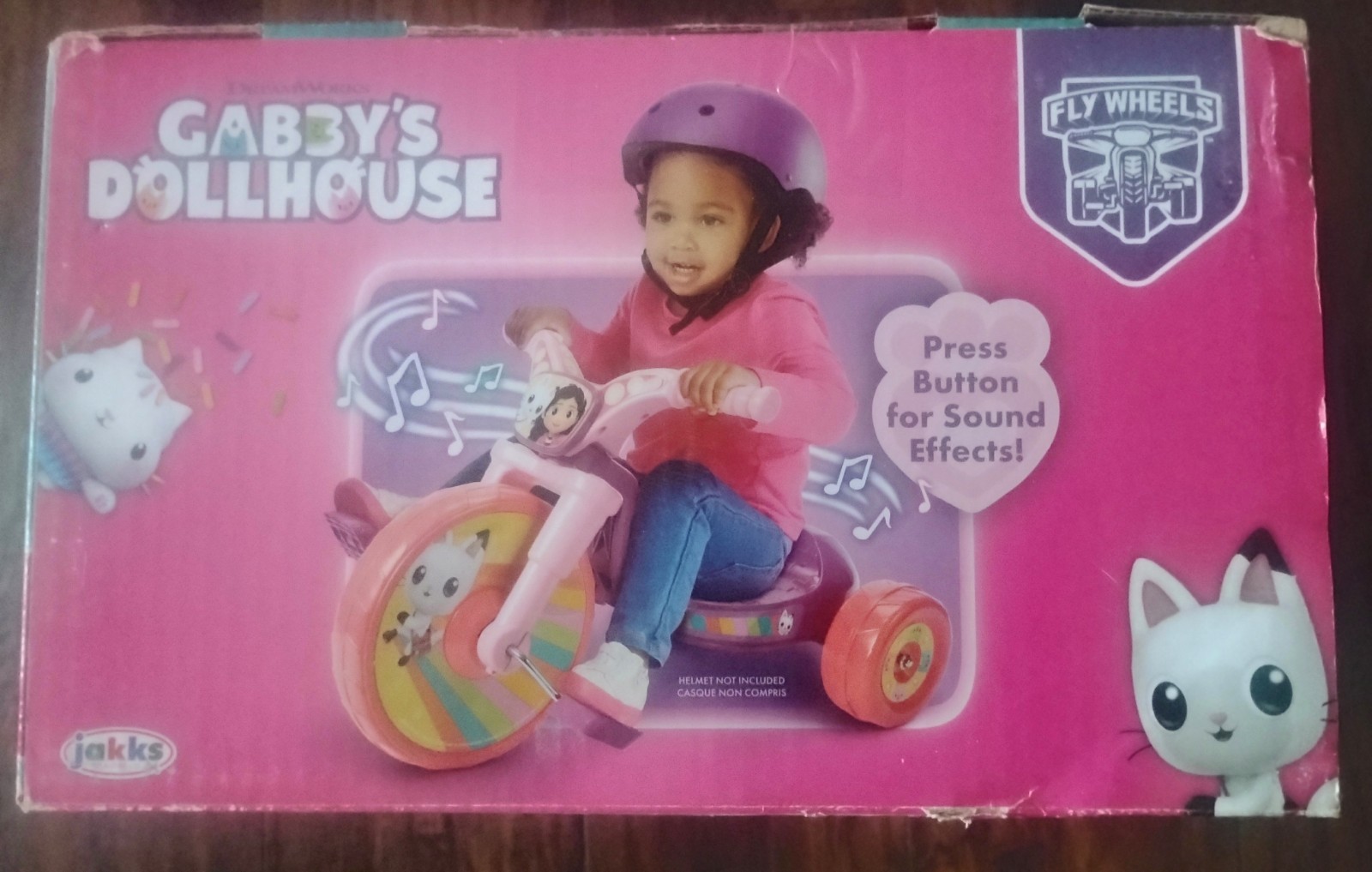 Gabby's Dollhouse Jr Cruiser Music And Sounds  Tricycle Big Wheel NIB Christmas 