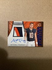 Mitchell Trubisky Rookie 3 Color Patch Auto 2017 Panini 03/10 #FO-MT RC Bears