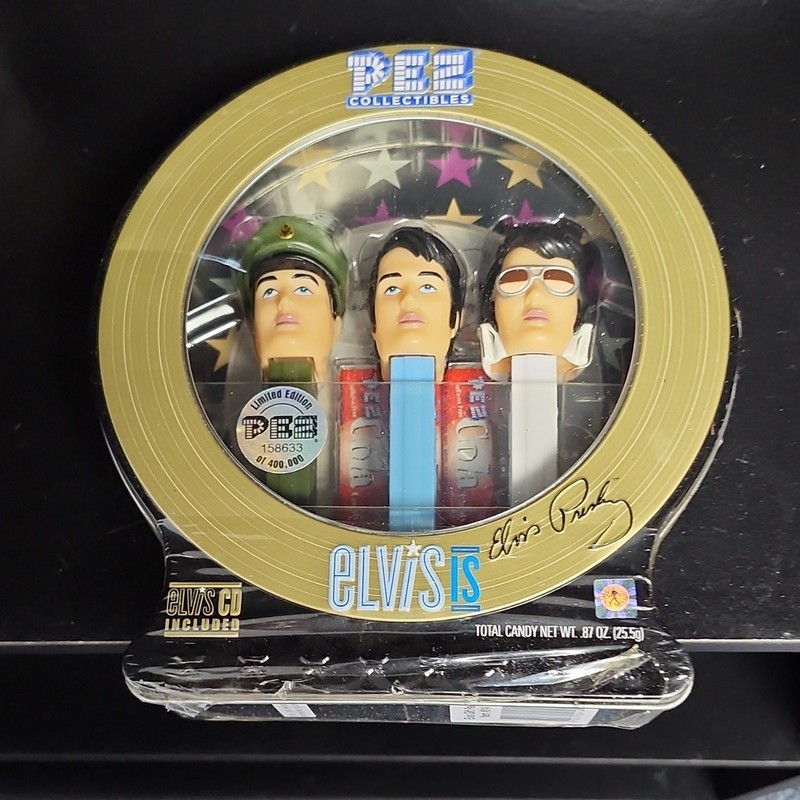 Elvis Presley PEZ Collectors Club Gift Pack Dispenser Set w/ Candy Item #914