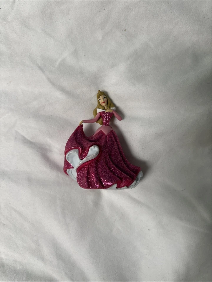 Lote de 9 figuras brillantes de princesas Disney de 4" adornos para pasteles Ariel Belle Mulan nieve Foto 2 de 4