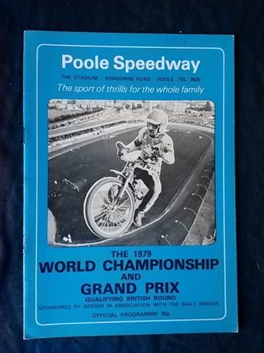SPEEDWAY - POOLE - WORLD CHAMPIONSHIP & GRAND PRIX QLF RND - MAY 22 1979 - 第 1/1 張圖片