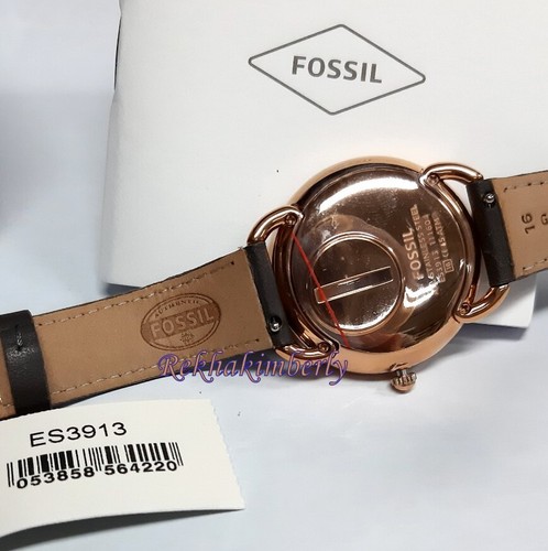 Fossil Tailor Multifunction Date Women's Watch ROS Leather Quartz NEW ES3913 - Picture 4 of 6