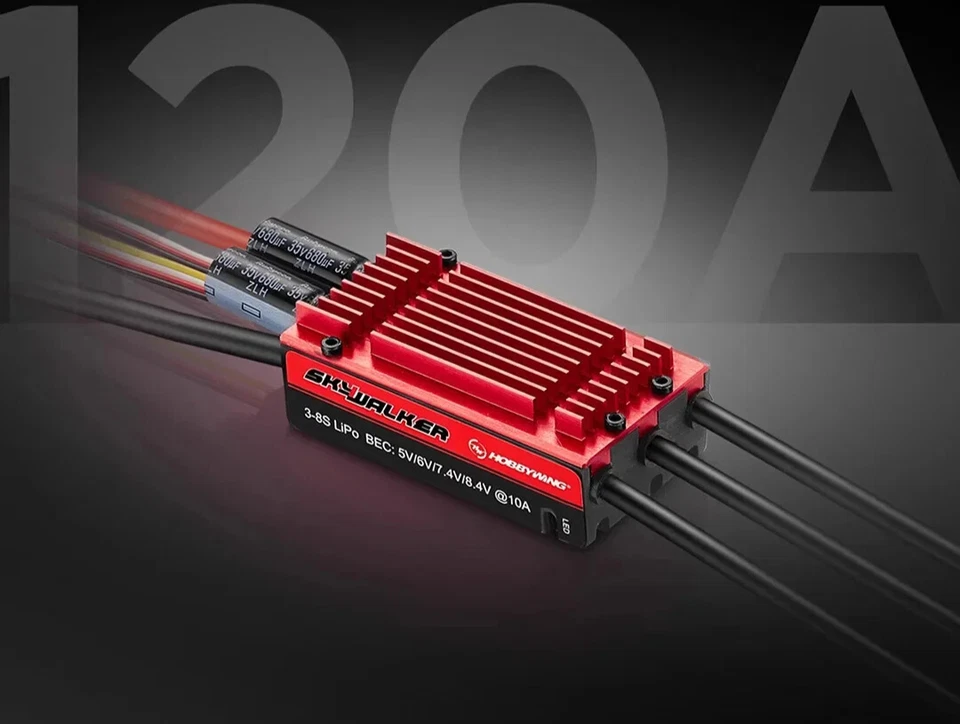 Brushless ESC 120A V2 UBEC Back Propulsion Electric Adjustment Aircraft Models - Image 2 of 4