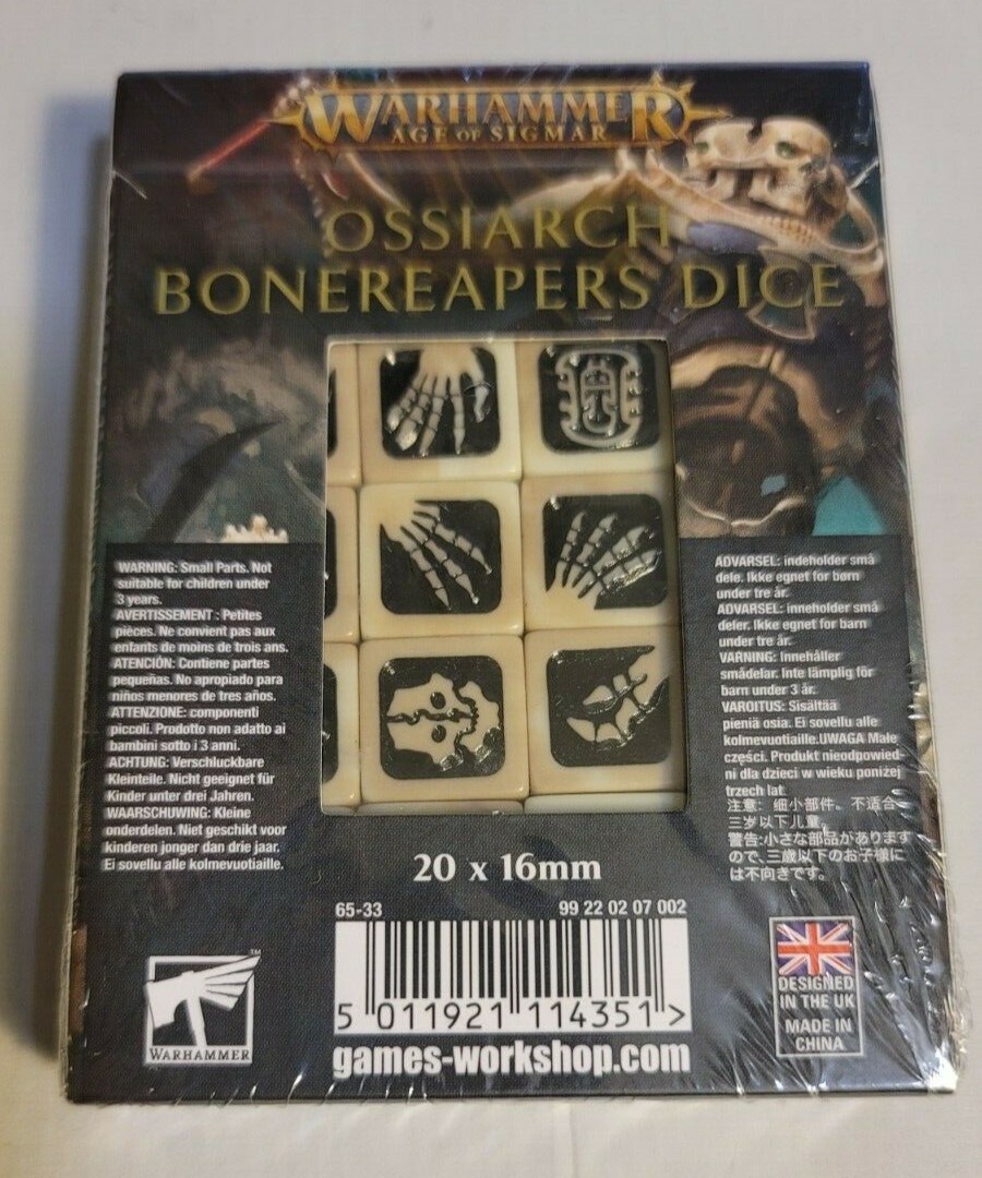 New Ossiarch Bonereapers Dice 16mm Warhammer Age of Sigmar