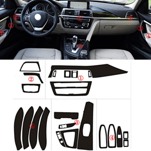 Diy For Bmw 3 Series F30 F31 Interior Trim Decal Kit Stickers Carbon Fiber Style Ebay Diy For Bmw 3 Series F30 F31 Interior Trim Decal Kit Stickers Carbon Fiber Style Ebay