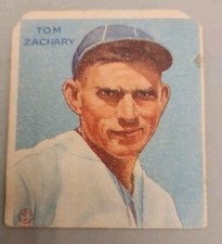 1933 Goudey Big League Chewing Gum R319 #91 Tom Zachary Rookie Card 