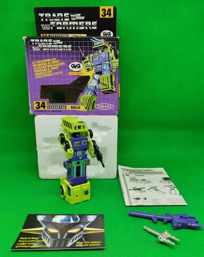 Transformers Trasformer G1, Excavator Devastator Hasbro Japan 1984 GIG 6 Box Ita - Imagen 18 de 24