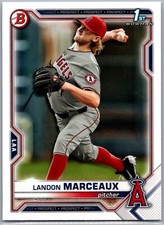 2021 Bowman Draft 1st Bowman Landon Marceaux #BD-115 Los Angeles Angels