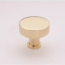 Alno A716-18-PB/NL Moderne 1 1/8" Knob Unlacquered Brass
