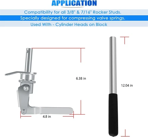 Valve Spring Compressor for 3/8" and 7/16" Stud Mount Rocker 66784 - Imagen 15 de 18