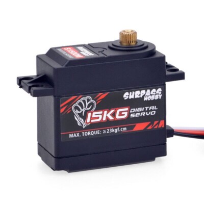 Digital RC Servo 15KG Metallgetriebe für 1/8 1/10 Auto Auto Boot Roboter Flugzeug (UK)