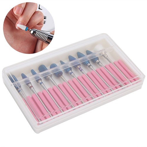 10Pcs Nail Drill Bit Set Wear Resistant Manicure Tool For Home And Salon ADS - Picture 9 of 14
