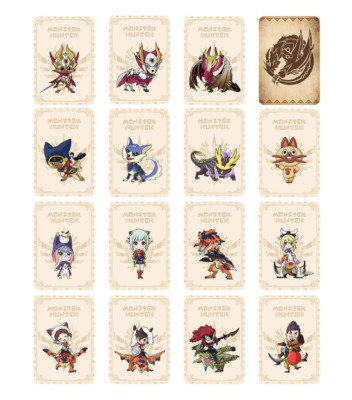 Monster Hunter Story 2 Amiibo Card set of 15 cards with Rise and