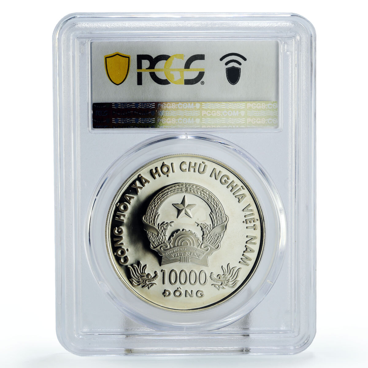 Vietnam 10000 dong Lunar Calendar Year of the Dragon PR67