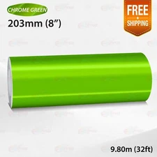 CHROME GREEN 8" 203mm PIN STRIPE Car Model Streamline TAPE Decal Vinyl Sticker
